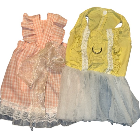 Other - Lot Bundle of XS Extra Small Toy Breed Dog or Cat Puppy Dresses Female Girl New